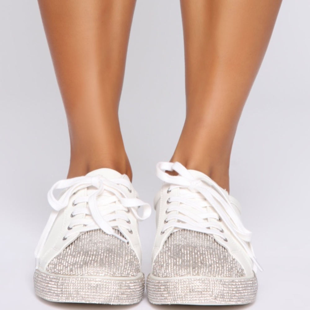 Glamorous BLING RHINESTONE Sneakers - Picture 7 of 15
